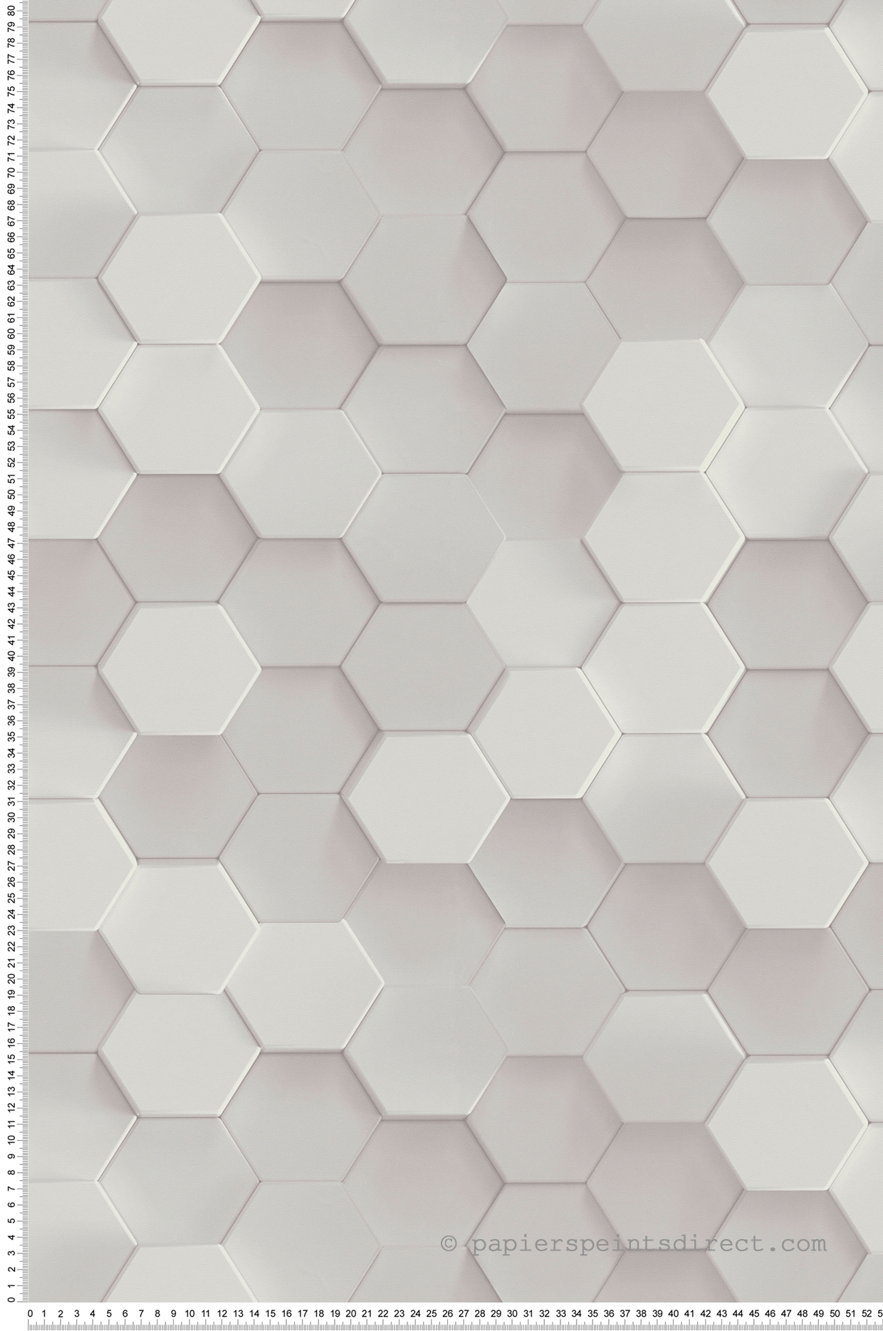 Papier peint 3D Nid d'Abeille blanc - Pintwalls d'A.S. Création | Réf. AS-387231