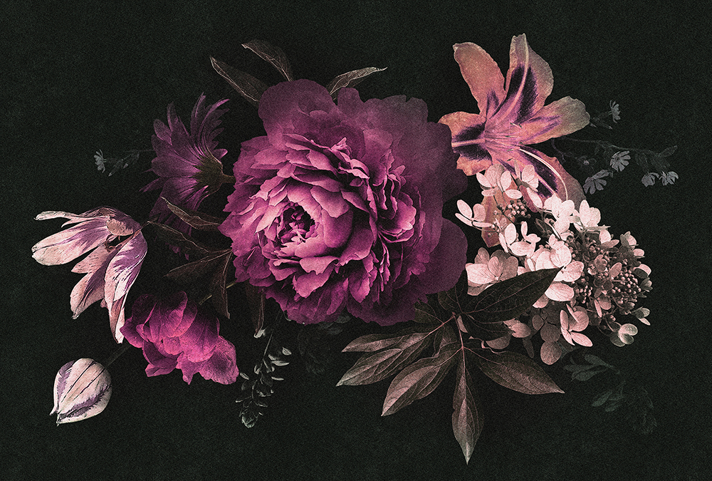Papier peint panoramique Fleurs Drama Queen 3 - Référence DD114172 - Intissé 200g/m2 - Standard 400 x 270
