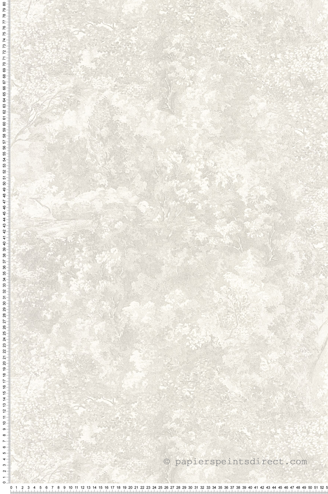 Papier peint Forêt Canopée gris pale - Voyage Onirique de Casadéco | Réf. ONIR87241110