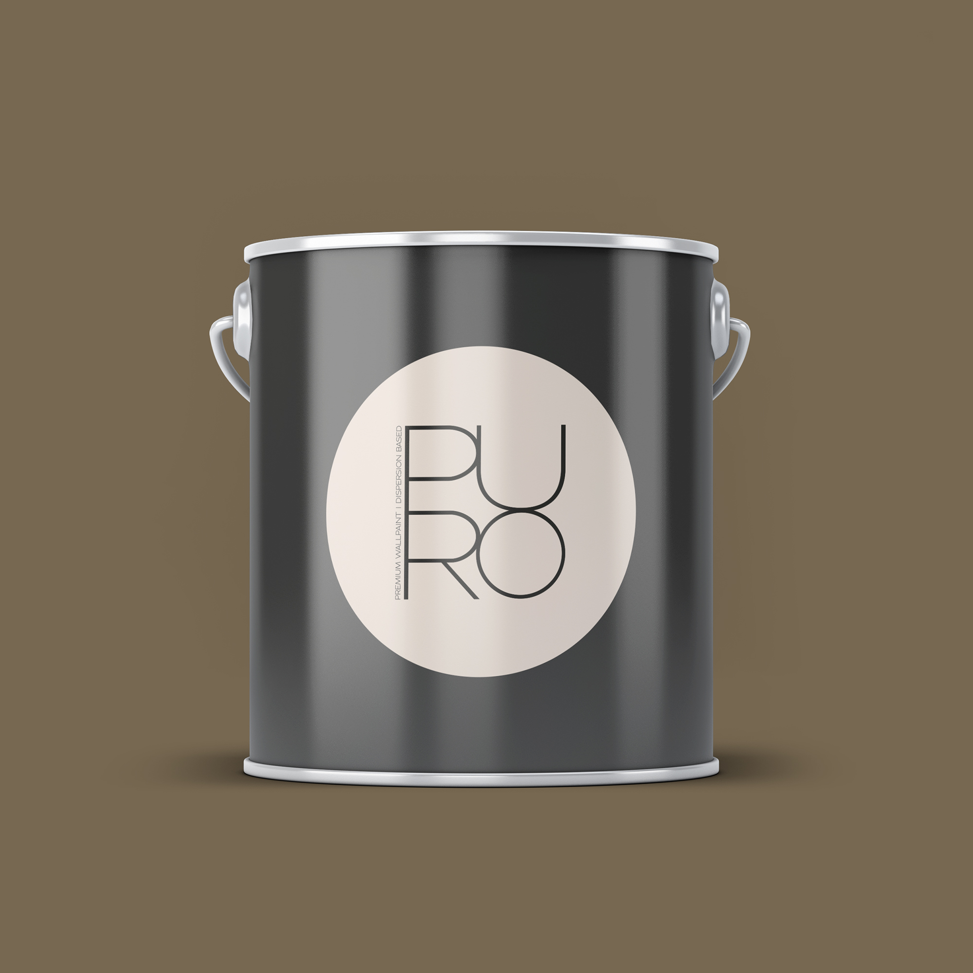 Image d'un pot de 2,5 litres de peinture Puro marron mellow brown - c7013