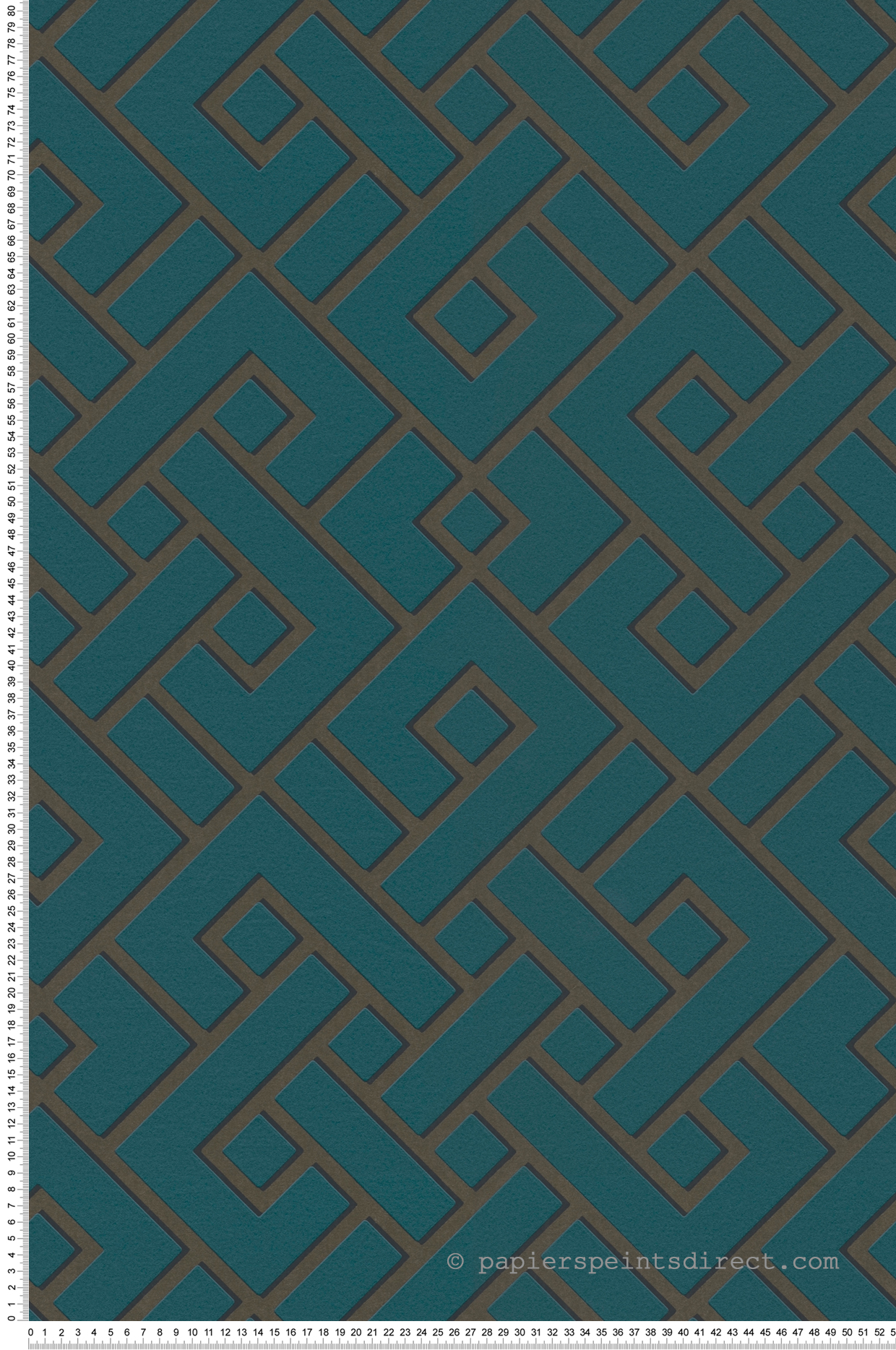 Papier peint Géométrique Moderne vert et cuivré - Change is good de Michalsky | Réf. MC-37984-3