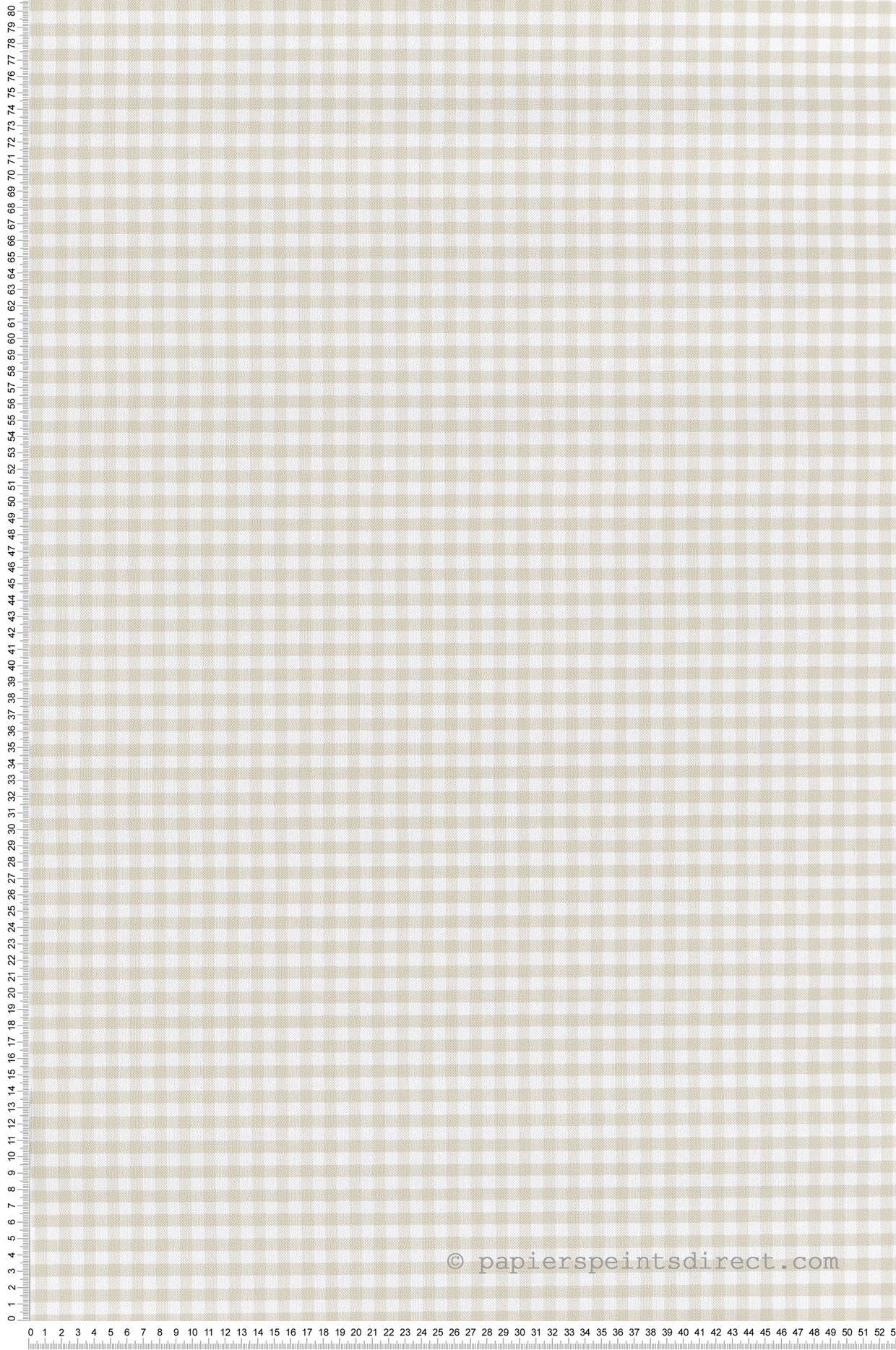 Papier peint Motif Vichy beige - Garden Party 2 de Montecolino | Réf. MC-8391