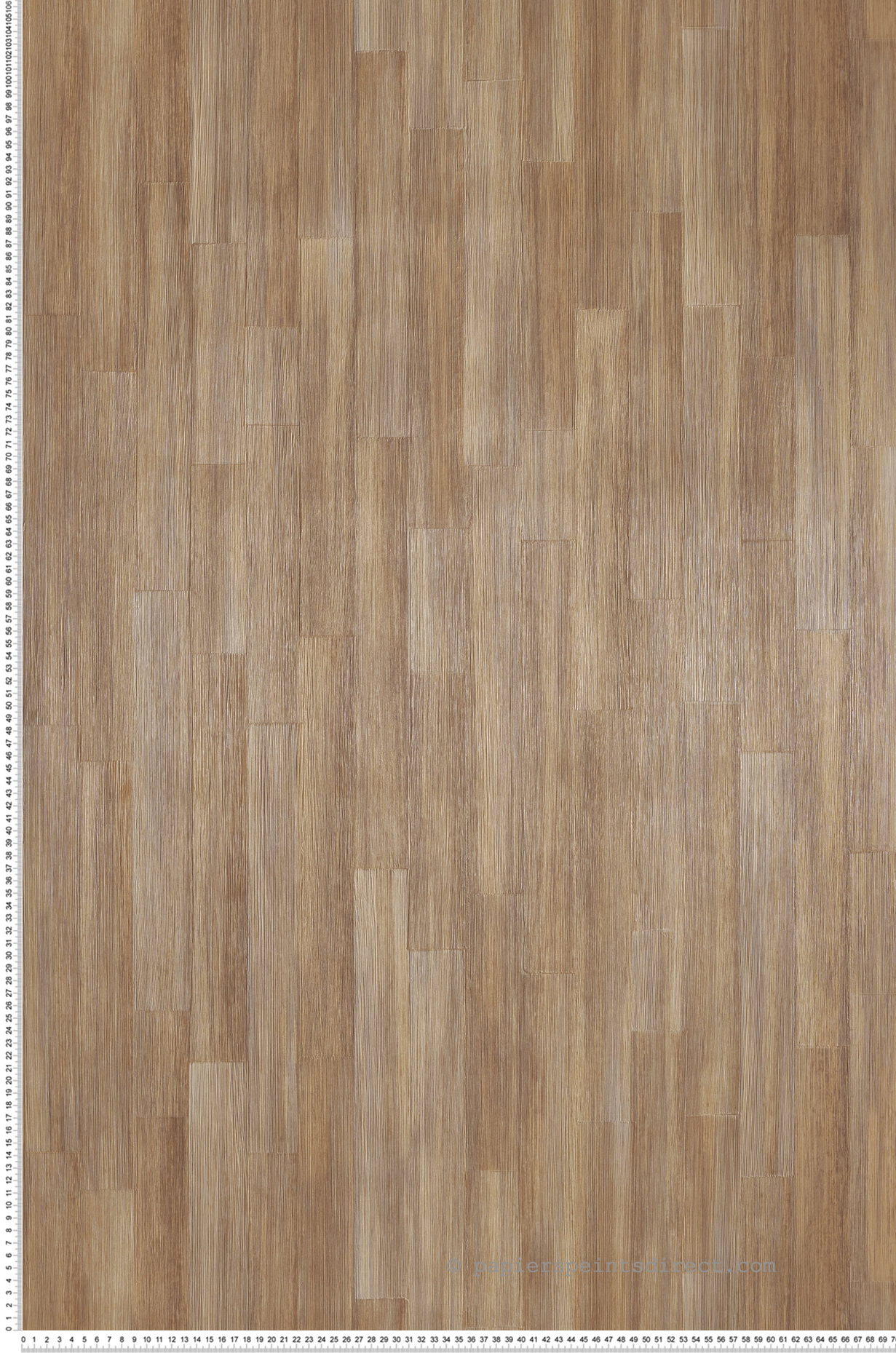 Papier peint Planche de Bois Sapelli marron frène - Végétal de Casamance | Réf. CAS-74864900