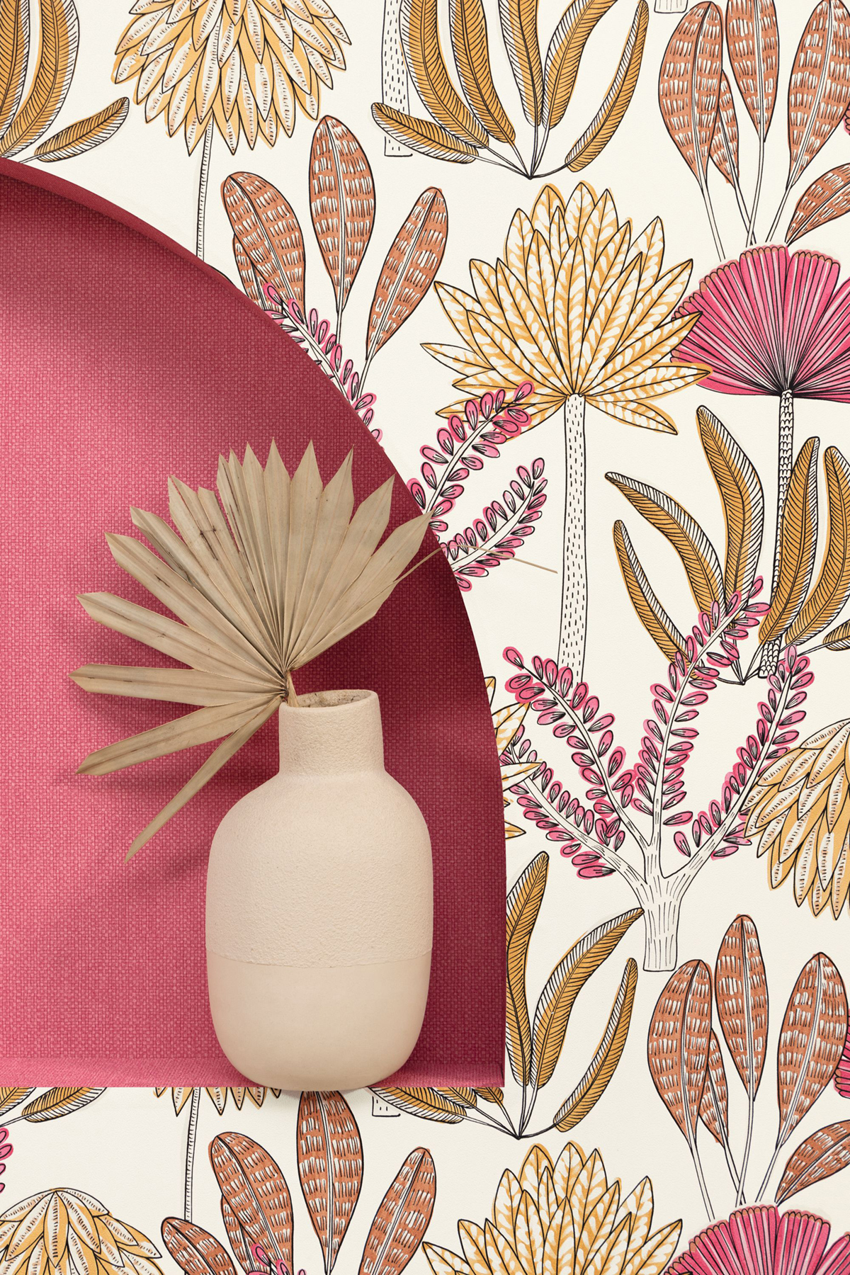 Papier peint Uni Mat Damier fuchsia - Stay Wild de Casélio AMB3 | Réf. WILD104994003