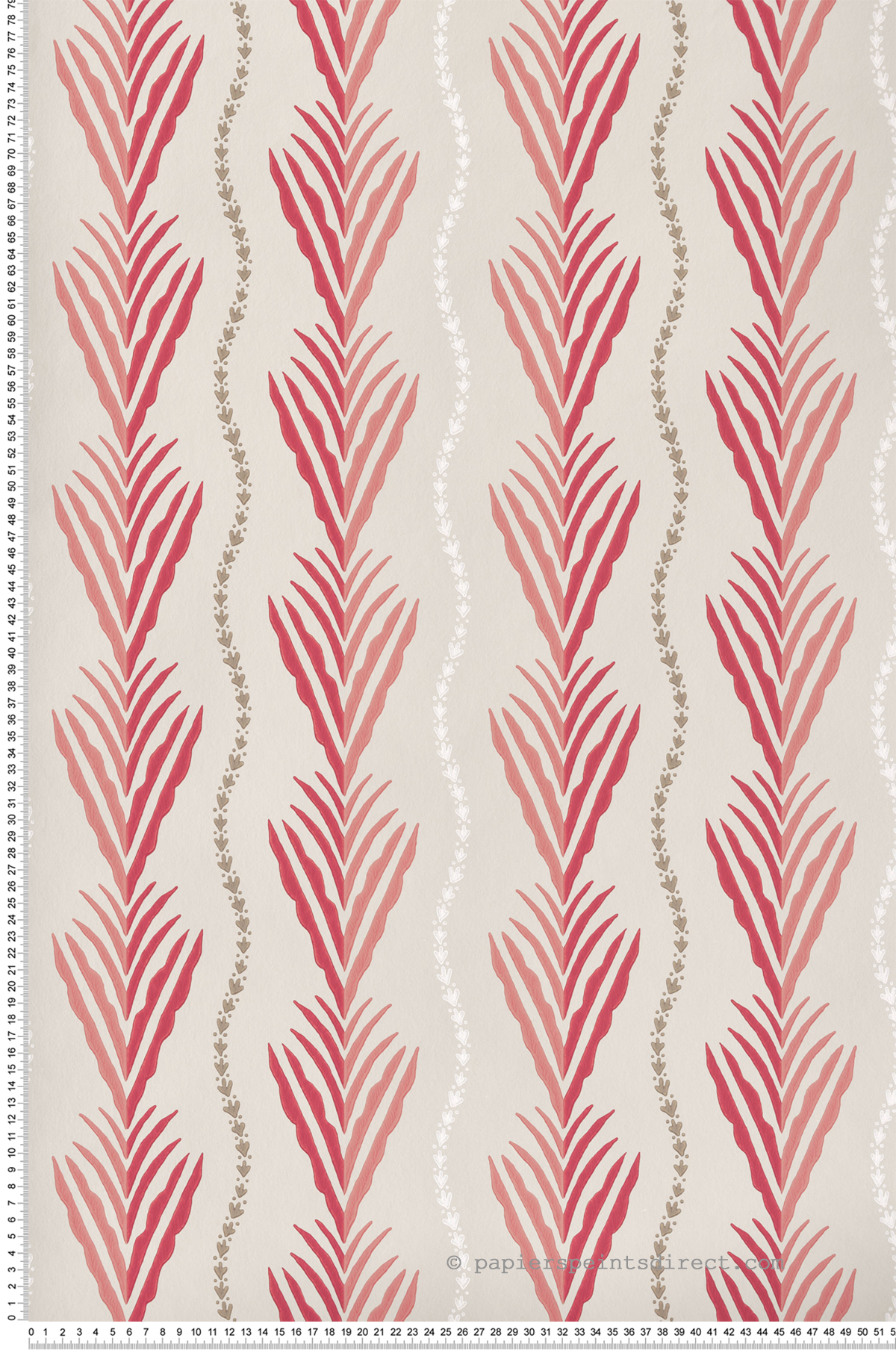 Papier peint Feuille Meridor rose - Signature de Nina Campbell | Réf. OSB-NCW4494-04