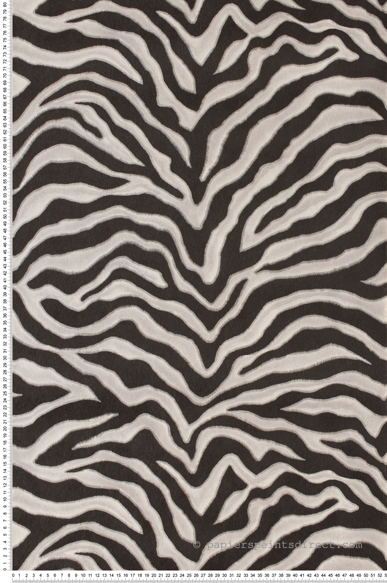Papier peint Zèbre Rayures blanc noir - Sauvage 2 de Lutèce | Réf. LTC-G67491