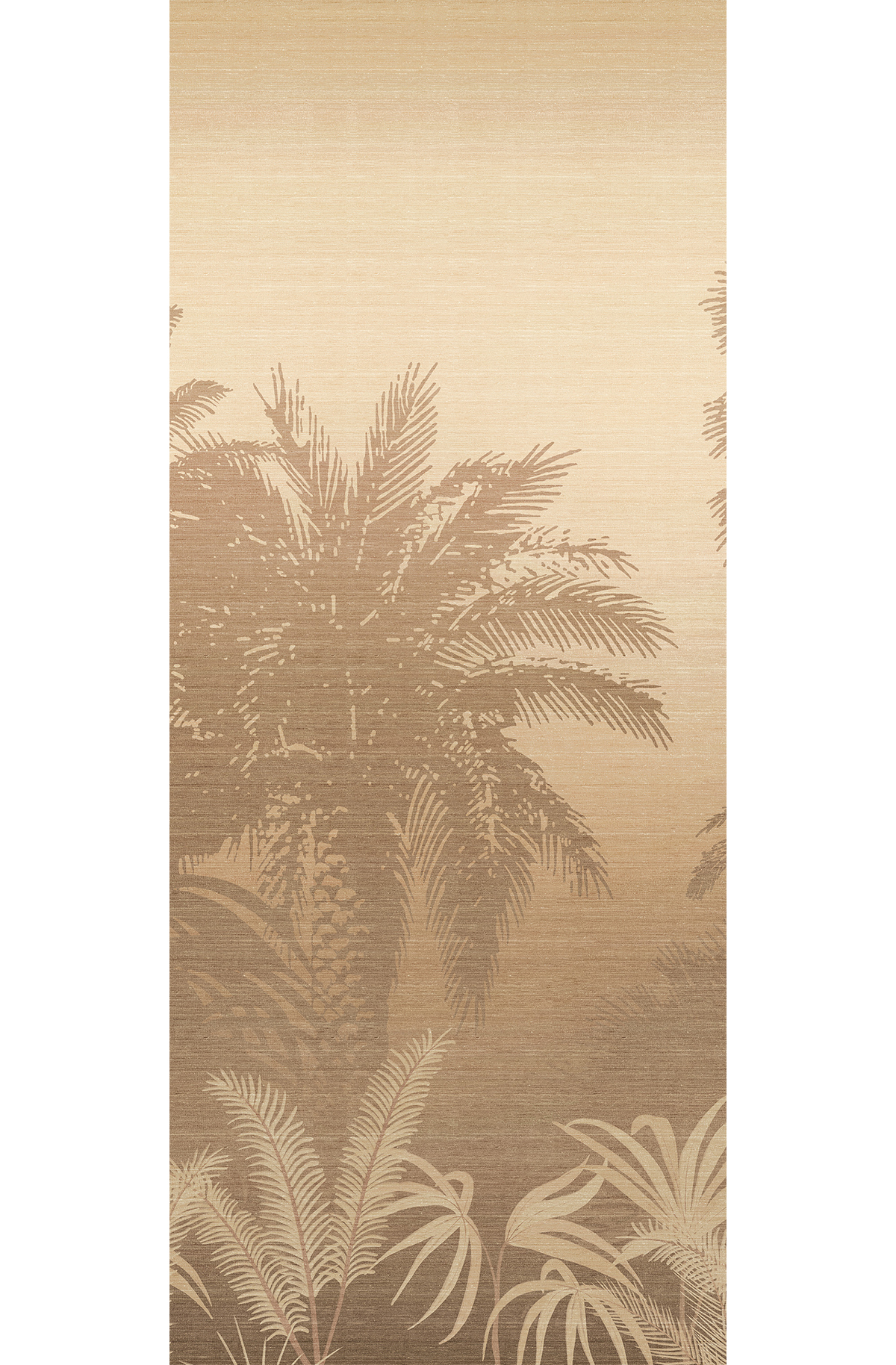 Papier peint panoramique Jungle Awarra taupe - B H260 - Amazone de Masureel | Réf. MAS-DGZON1042-260