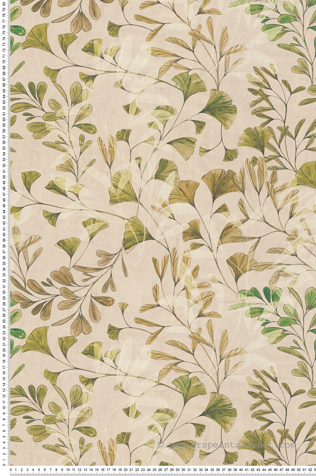Papier peint Ginkgo Feuille vert - Anna D'Andrea d'A.S. Création | Réf. AS-782233