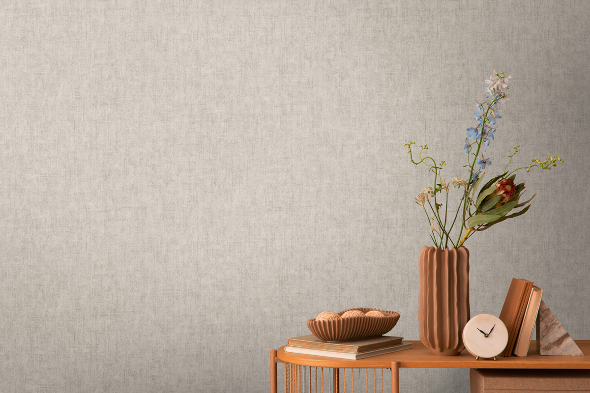 Papier peint Uni Béton gris perle argenté - Cosmoliving d'A.S. Création | Réf. AS-791093