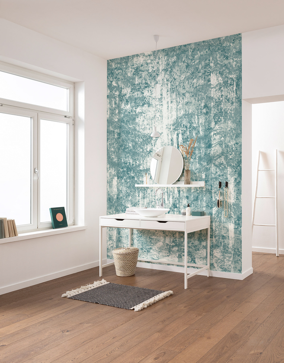 Papier peint panoramique Forêt Endless Energy bleu - Papier Peint Komar Infinity 2