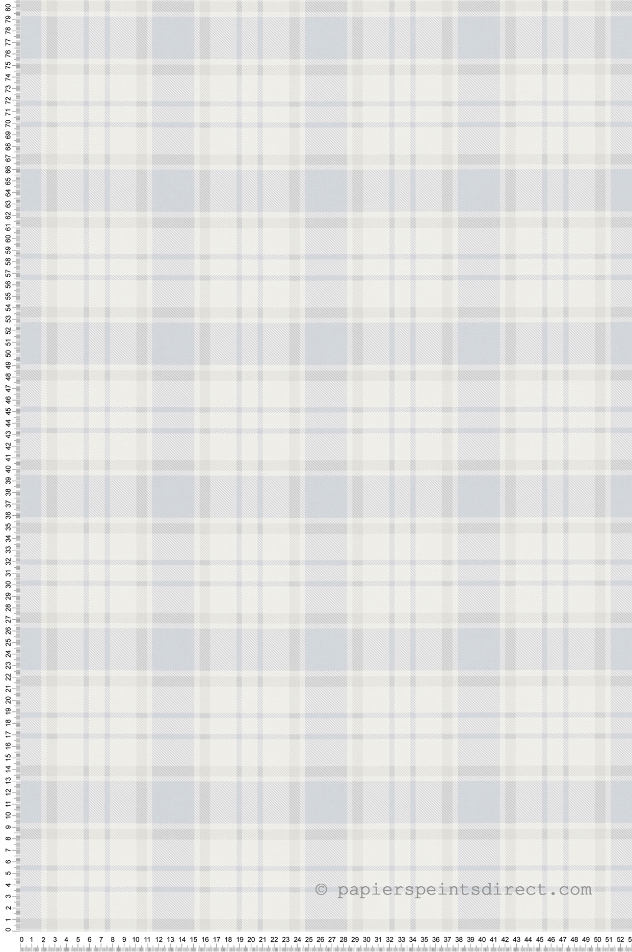 Papier peint Ecossais Toile gris bleu - Maison Charme d'A.S. Création | Réf. AS-390722