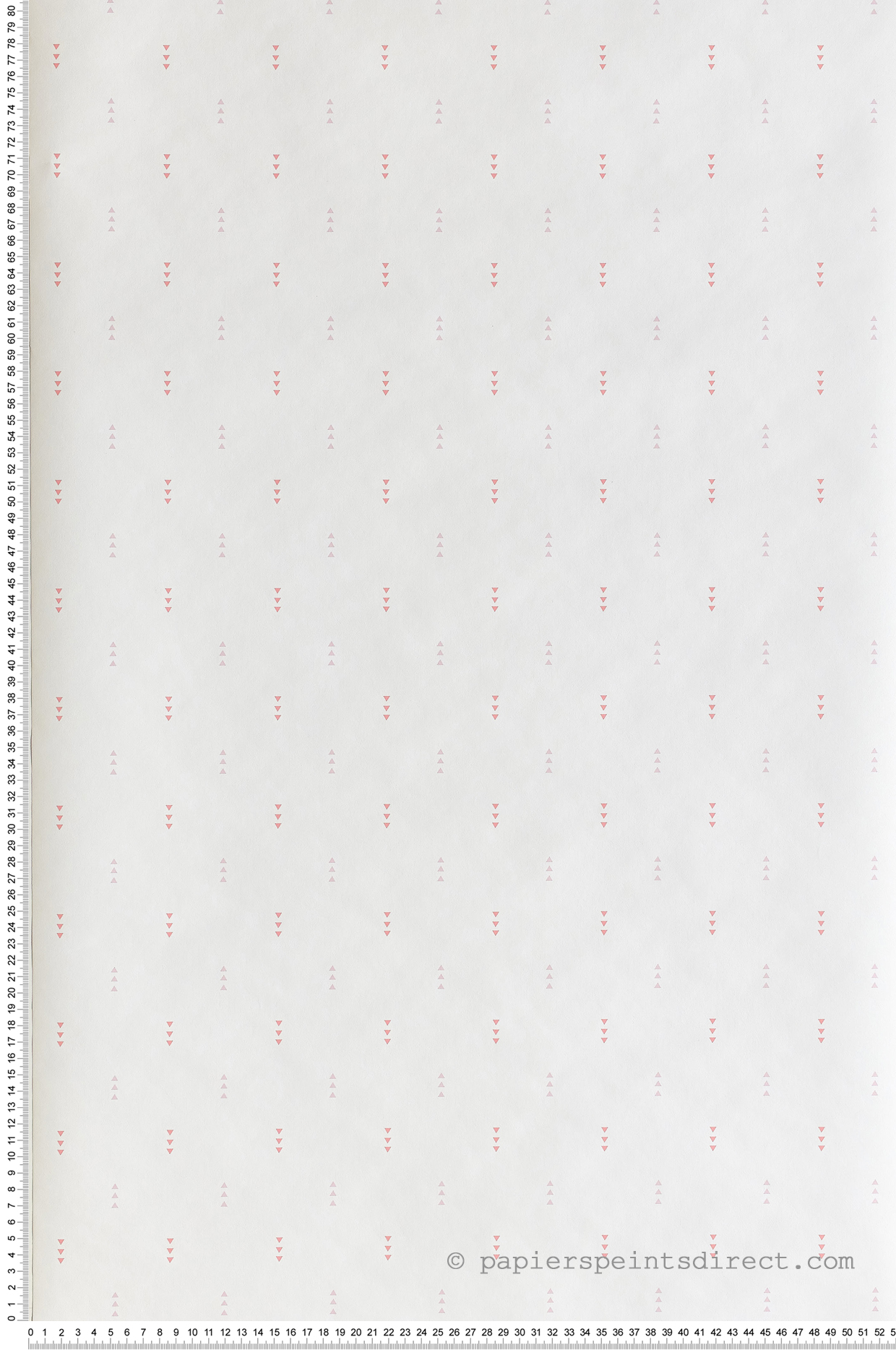 Papier peint enfant Triangles rose/grenadine - Happy Dreams de Casadéco | Réf. HPDM82814123