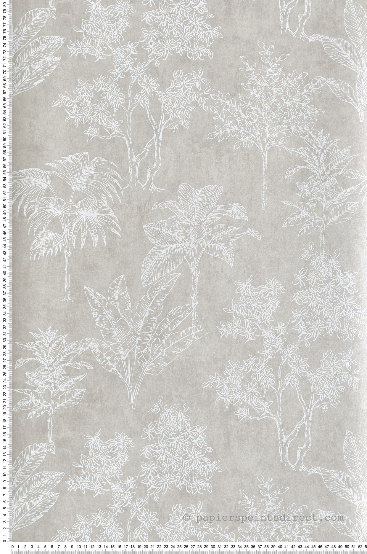 Papier peint Arbre Feuillage grège irisé - Attitude de Lutèce | Réf. LTC-DWP0361-06