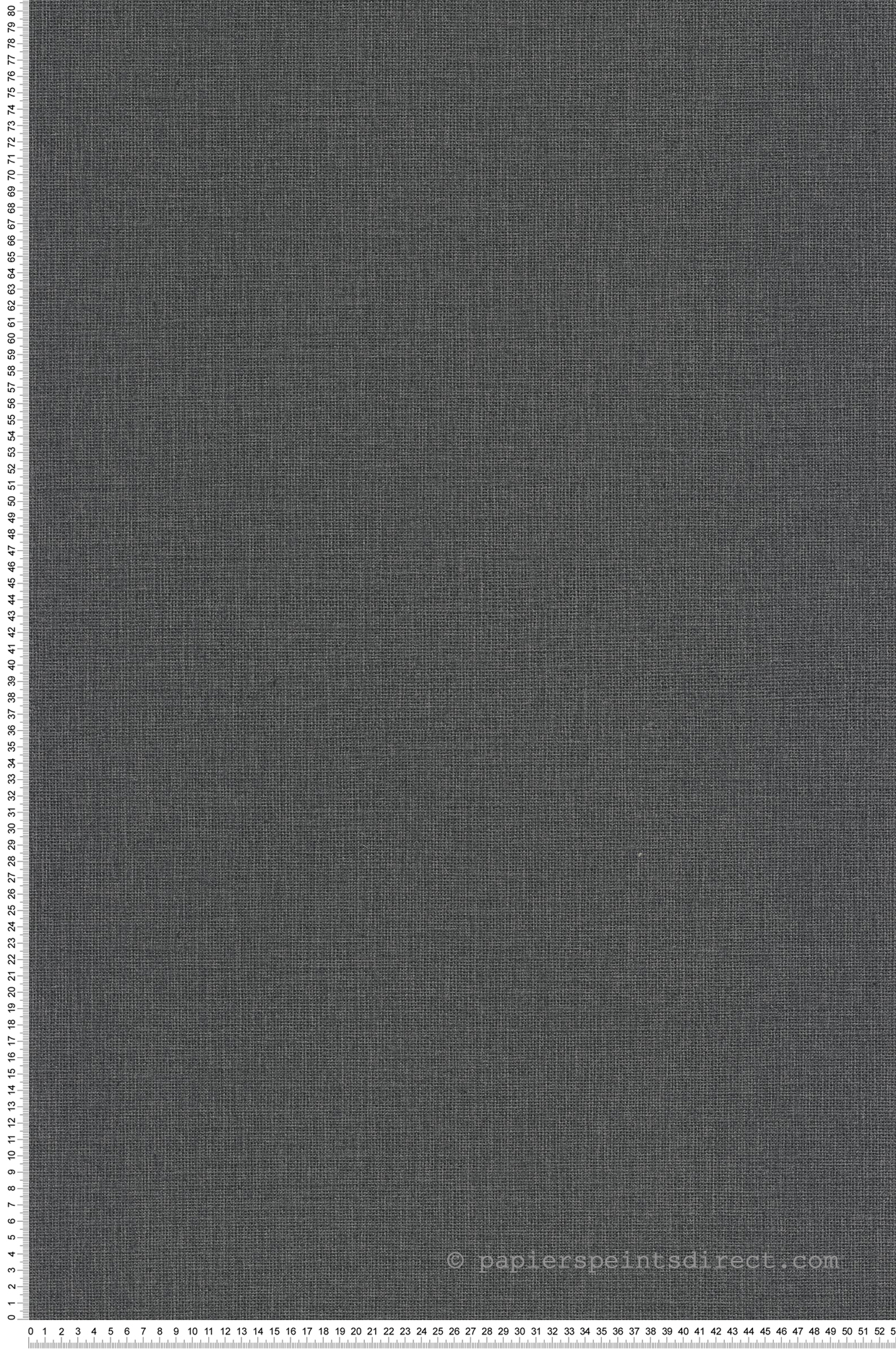Papier peint Effet Toile de Jute gris anthracite - Jute de Casélio | Réf. JTE104019490