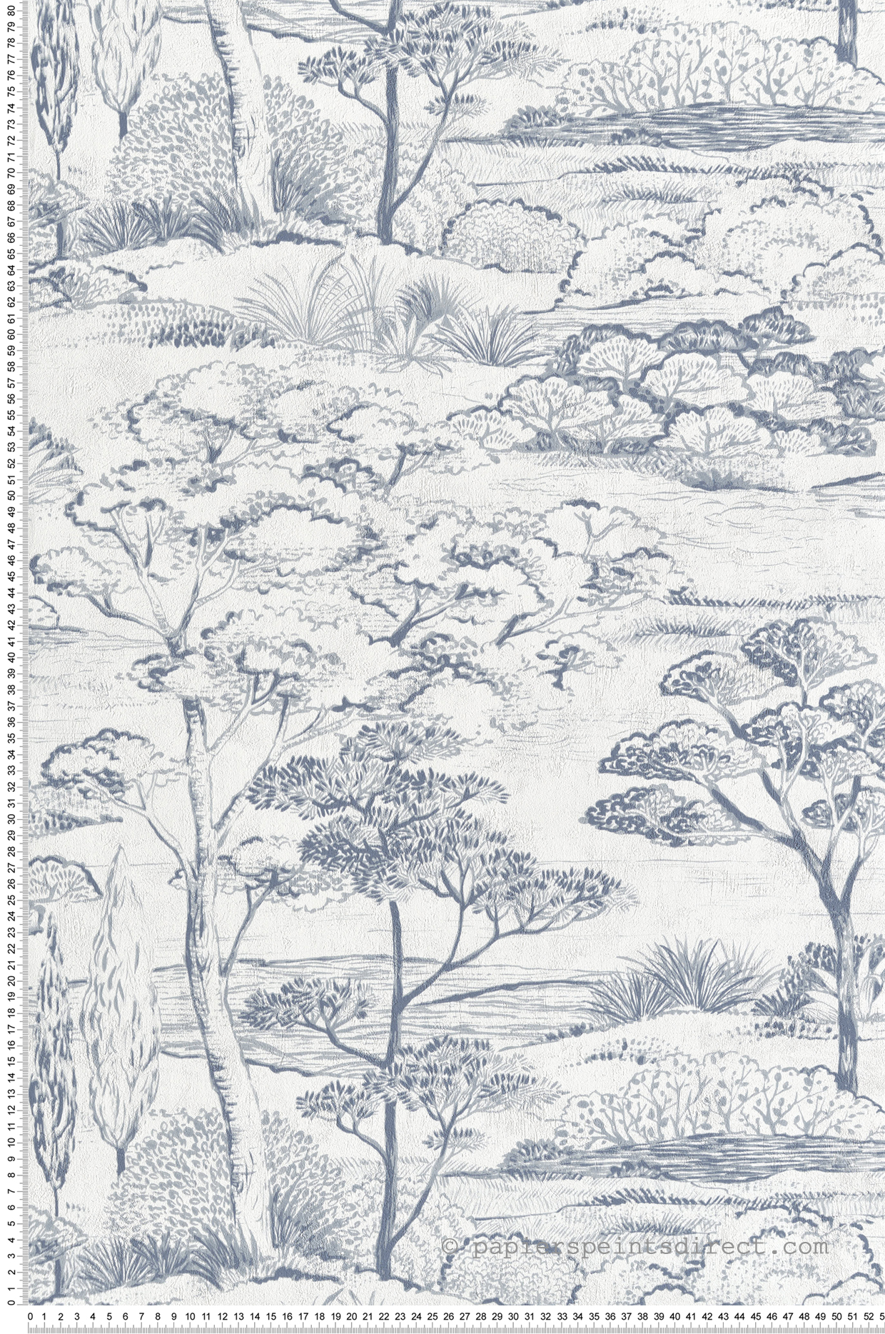 Papier peint Paysage Littoral Arbre bleu orage - Sentier des Dunes de Casadéco | Réf. SENT200937297