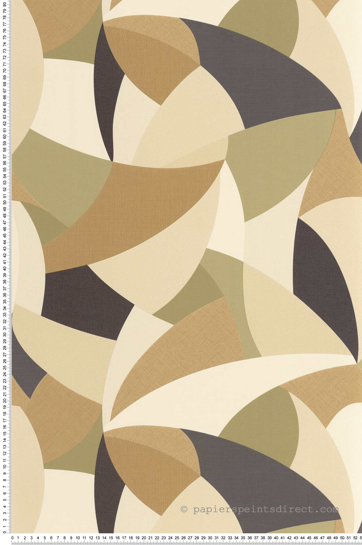 Papier peint Abstrait Tissage Concerto vert amande camel - Symphony de Casélio | Réf. SYM107007152