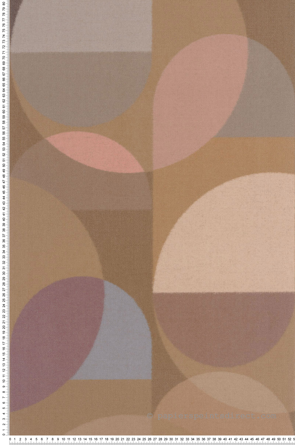 Papier peint Bulle Lumière Abby terracotta - Carnaby Street de Casadéco | Réf. CARN200499647