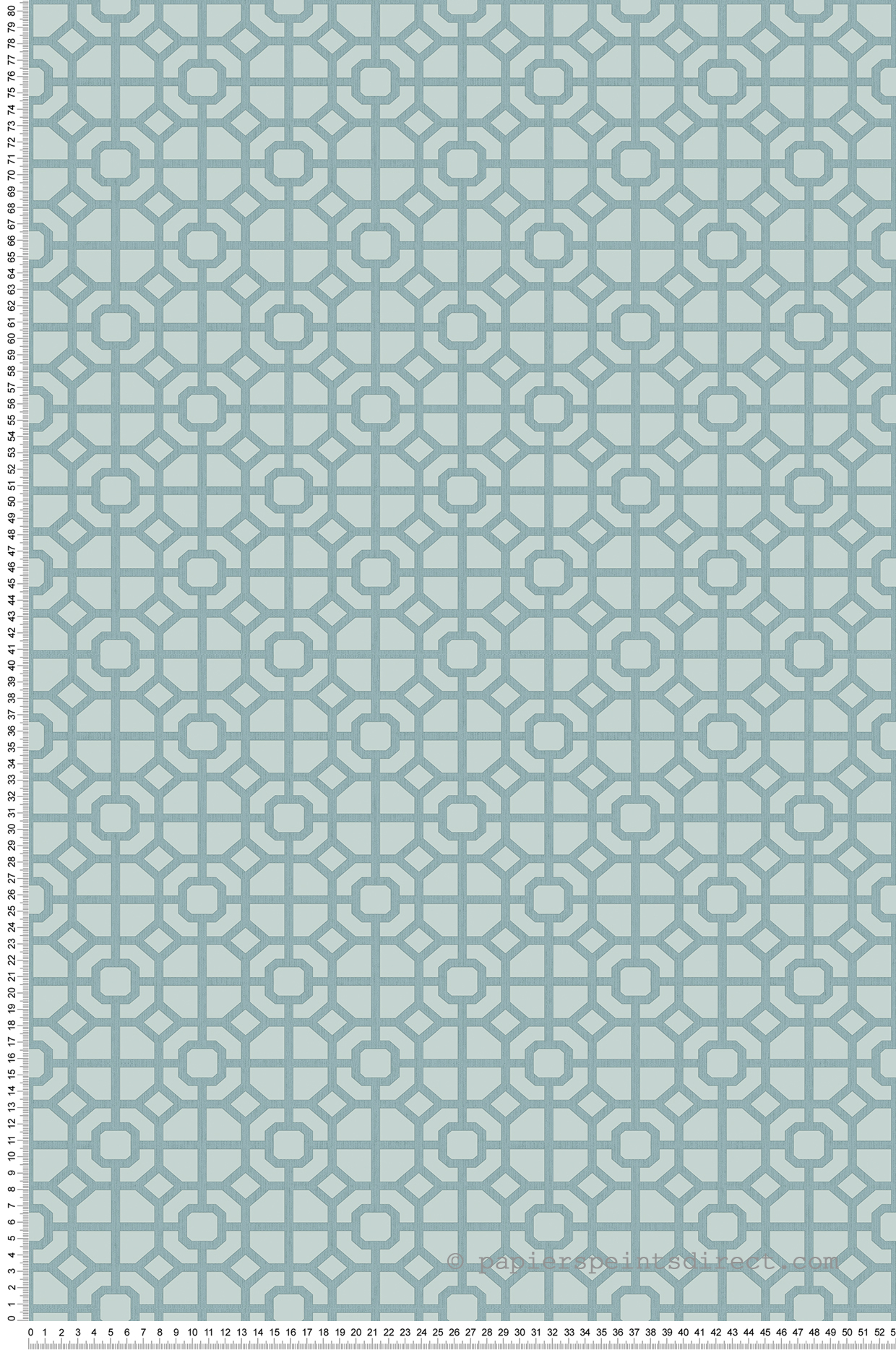 Papier peint Géométrique Claustra bleu - Romance de Lutèce | Réf. LTC-19081