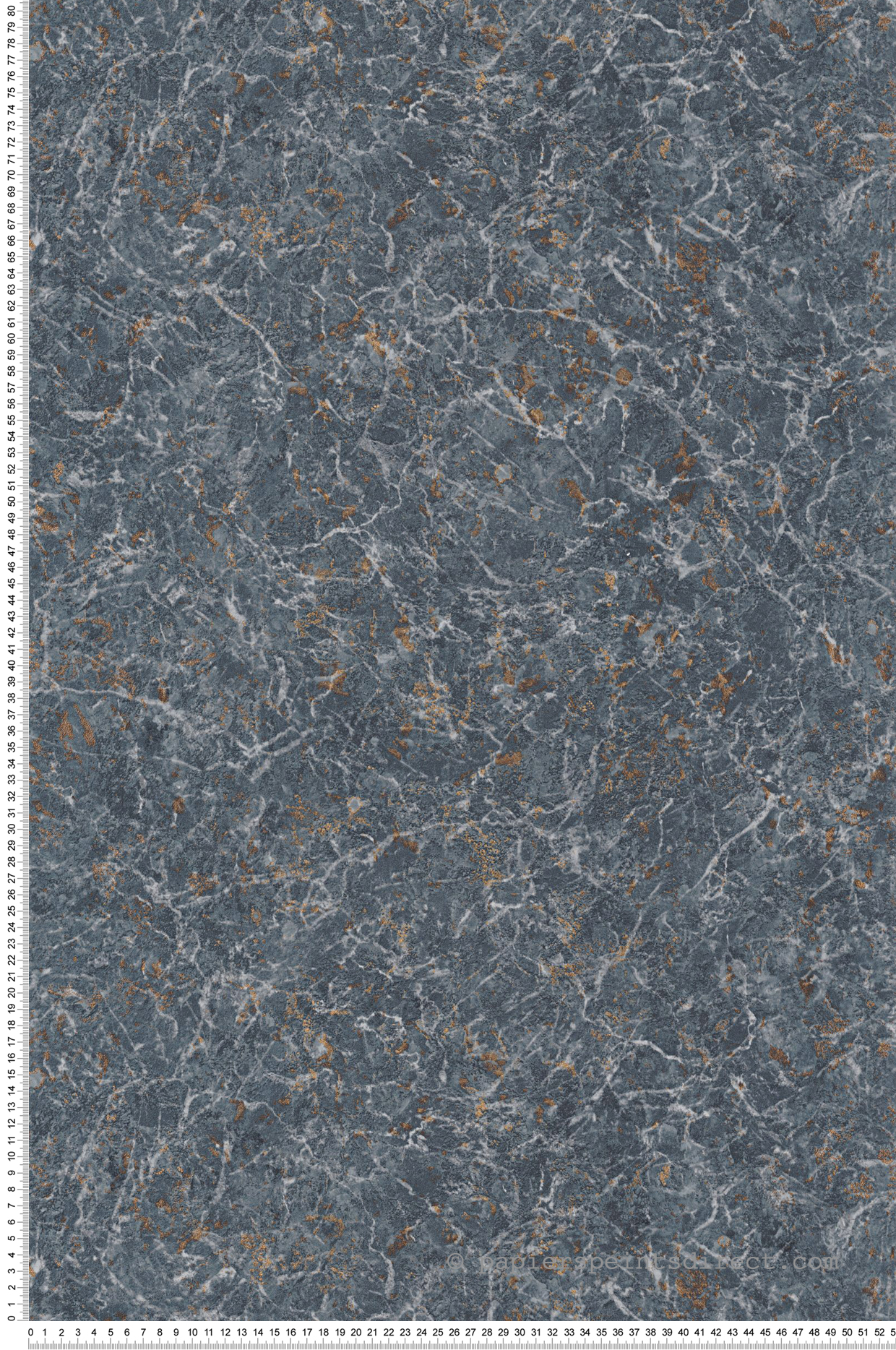 Papier peint Marbre bleu foncé cuivré - Minerals de Casadéco | Réf. MNRL88086506