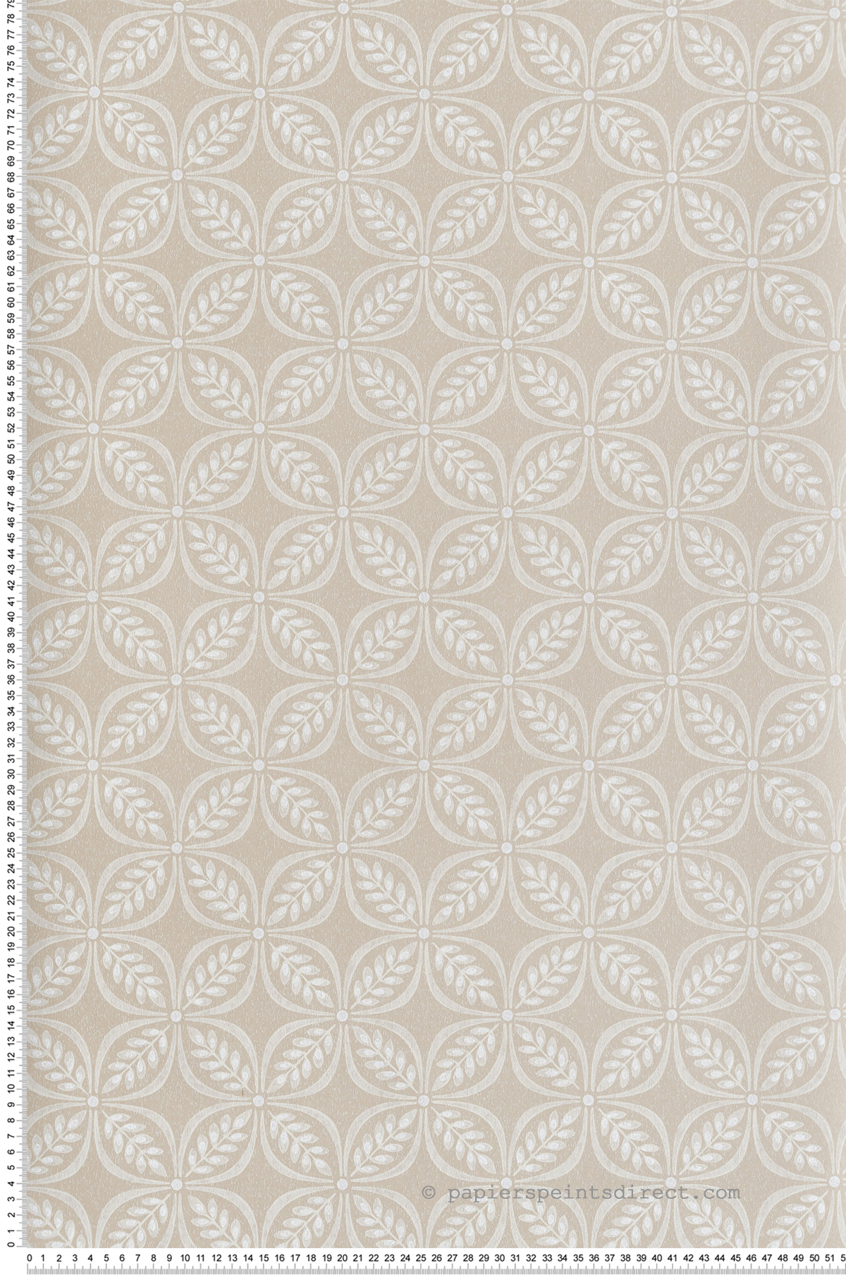 Papier peint Pétales Trellis Morgrove beige - Beaux Arts de Lutèce | Réf. LTC-M1835