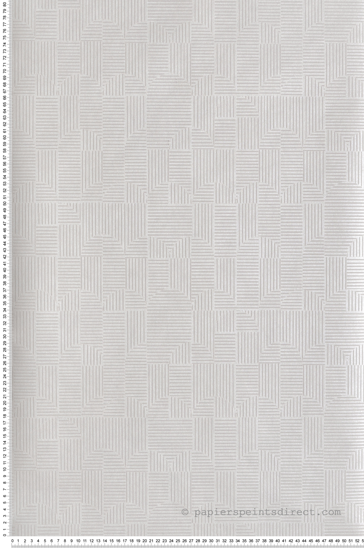 Papier peint Carré Géométrie Manzoni gris clair argenté - The Texture Book de Masureel | Réf. MAS-ILA401