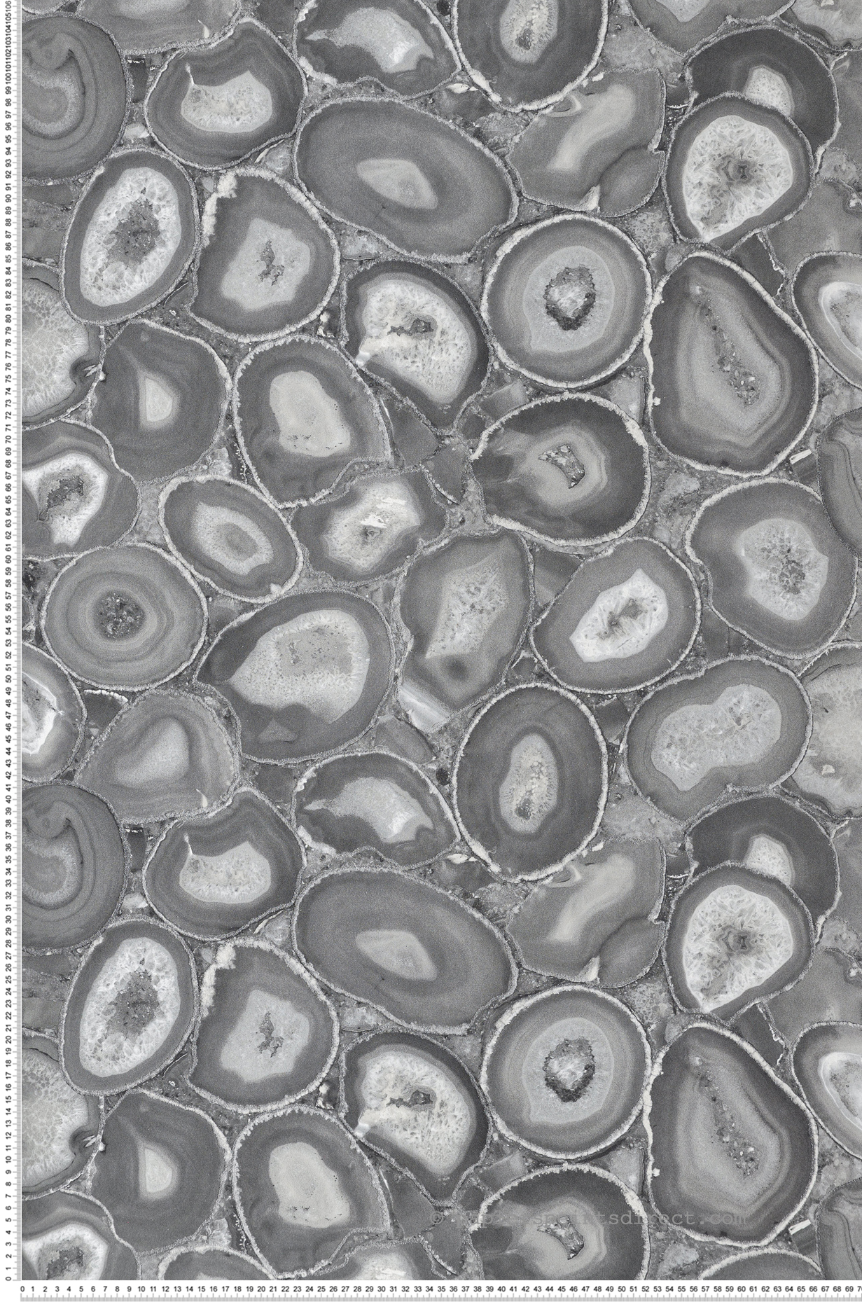 Papier peint Pierre Précieuse Billes de Verre gris - Ornata de Montecolino | Réf. MC-51220