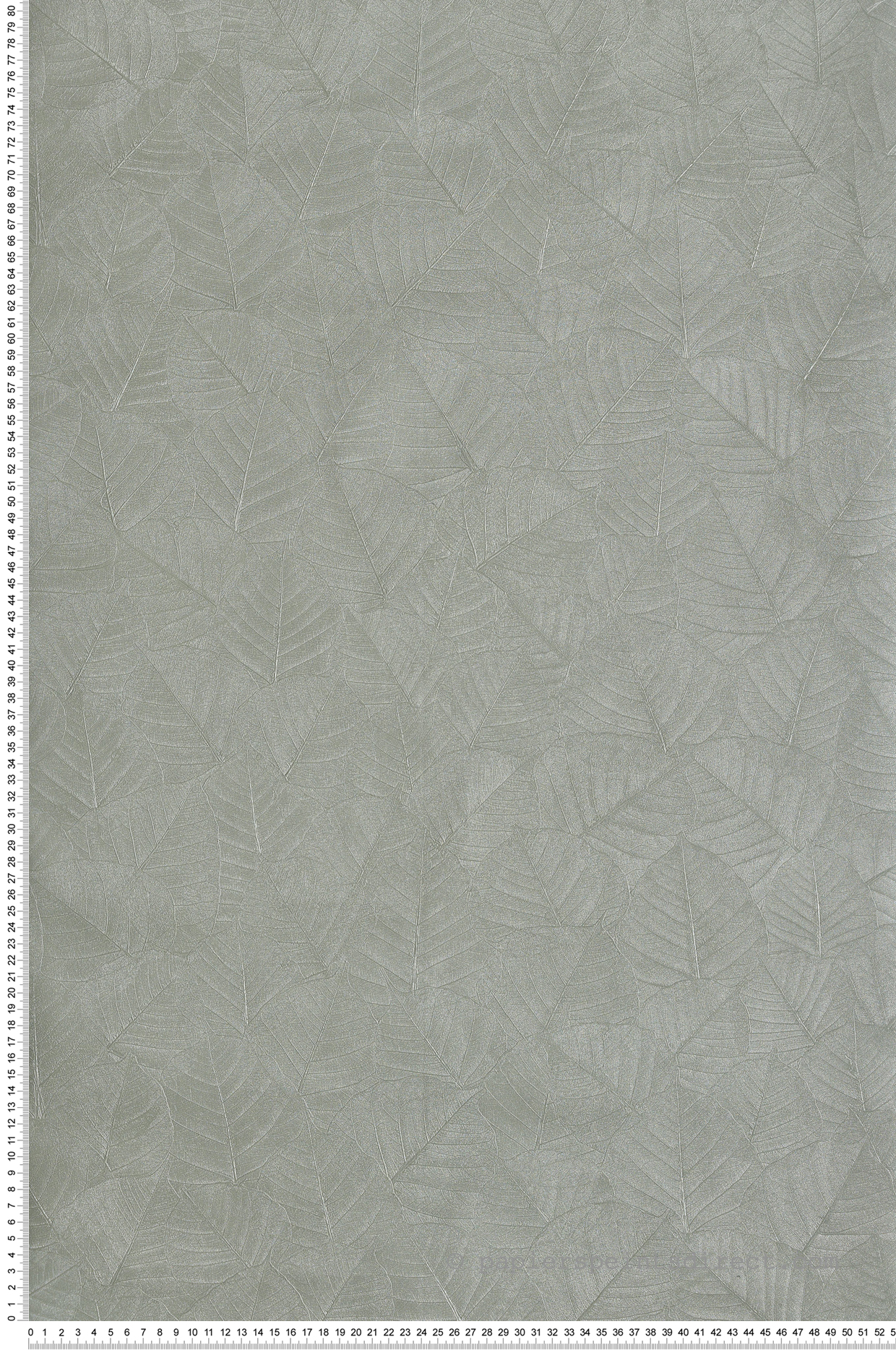 Papier Peint Feuillage Design vert métallisé - Botanique d'Ugépa | Réf. UGP-M69804