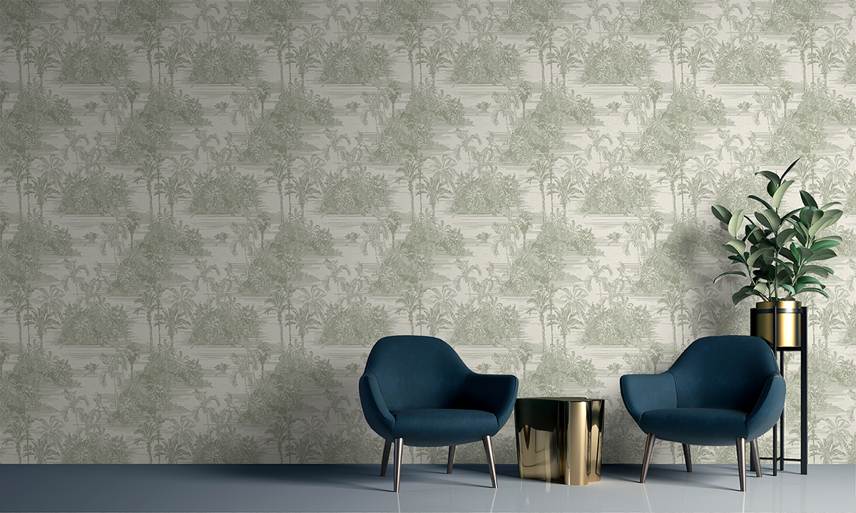 Papier Peint Intissé Ugépa Botanique M67414 – Vert Arbres Et Feuilles, 10x0,53 M