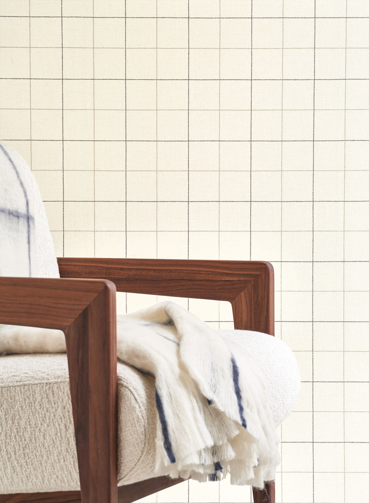 Papier peint Carreaux Scandinave Liam beige - Carnaby Street de Casadéco AMB2 | Réf. CARN200510142