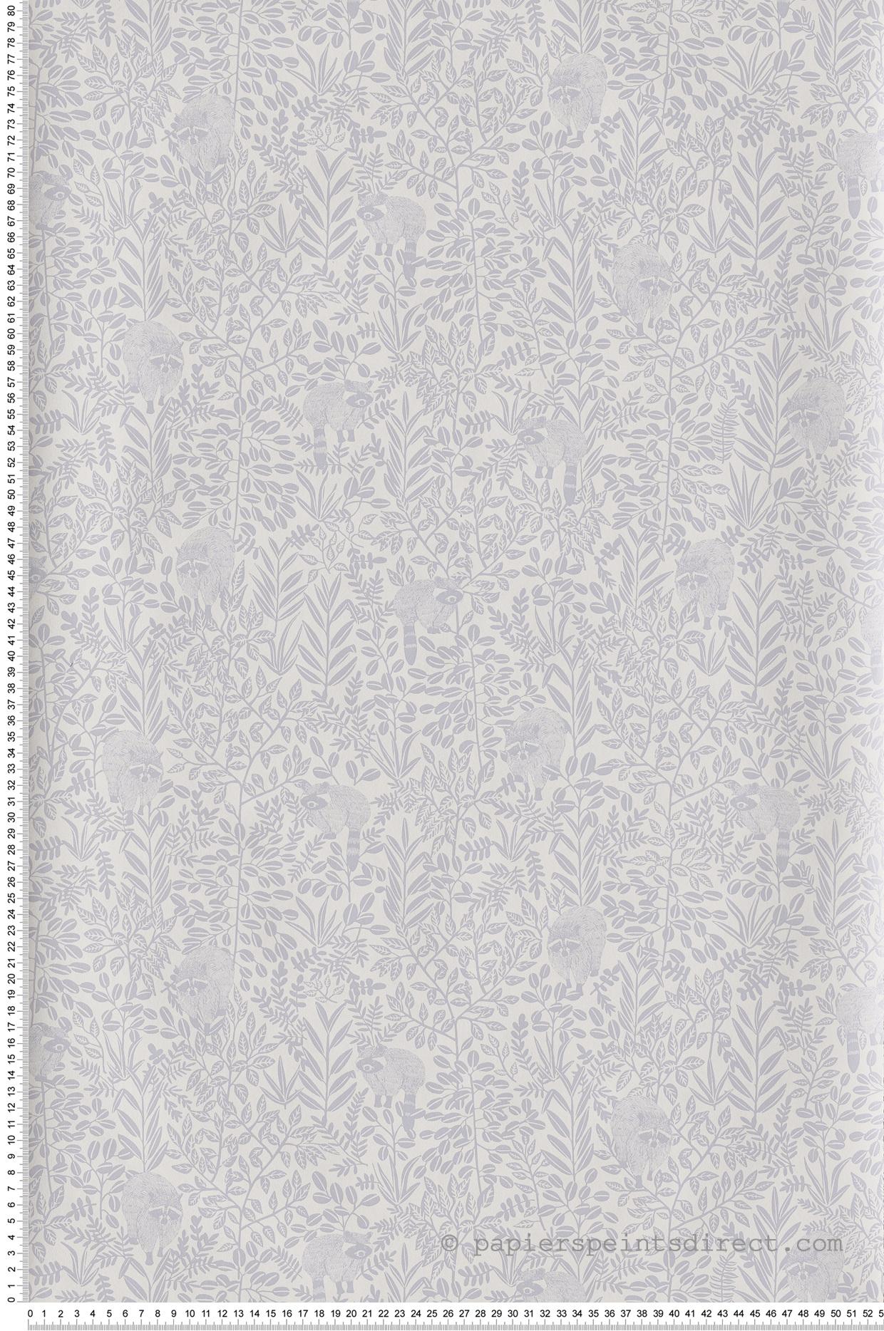 Papier peint raton laveur Free Spirit gris - Hygge de Casélio | HYG100549100