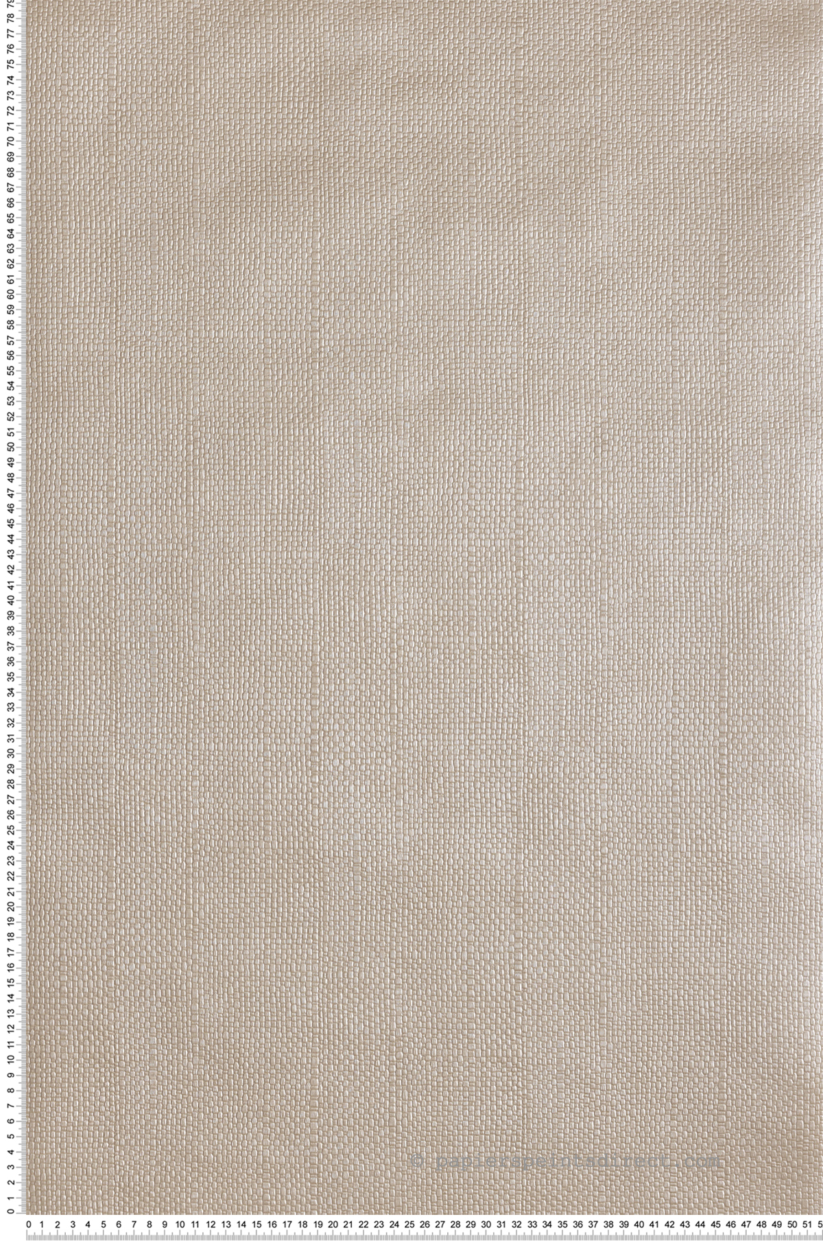 Papier peint Gaufré Serena grège irisé - Willow d'Initiales | Réf. INI-70311504