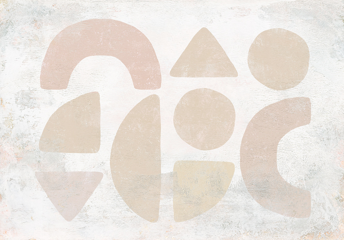 Papier peint panoramique Ethnique Abstrait Impasto - Papier Peint Komar INK