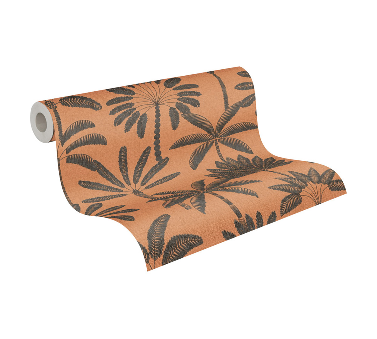 Papier peint Palmier Oasis gris corail - Cuba 2 d'A.S. Création AMB3 | Réf. AS-791633