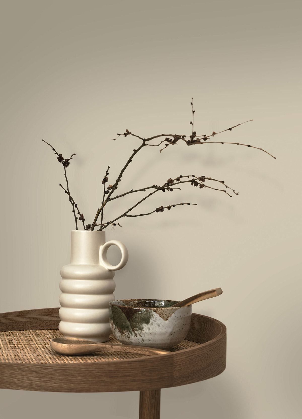 Papier peint Uni Pigments Buvard beige ficelle - Années Folles de Casadéco | Réf. ANFO200331212