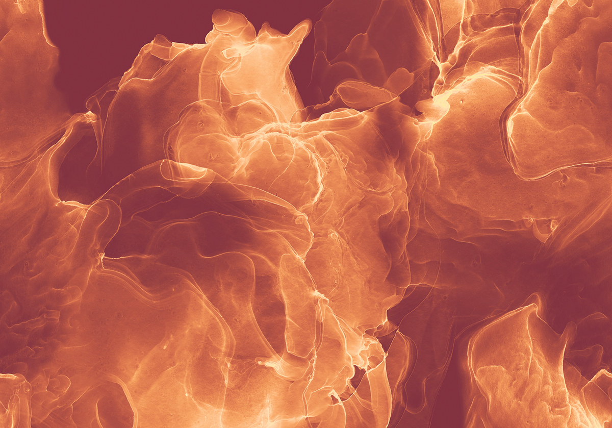 Papier peint panoramique Feu Evoke - Papier Peint Komar INK