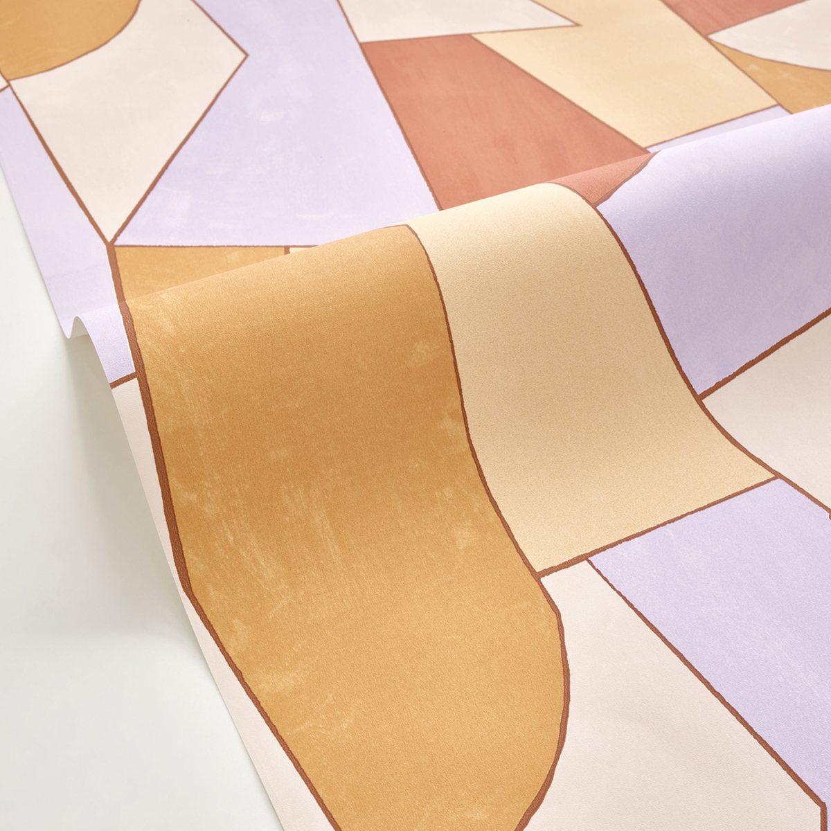 Papier peint Graphique Etoffe parme camel - XXL de Casélio AMB3 | Réf. XXL104513040