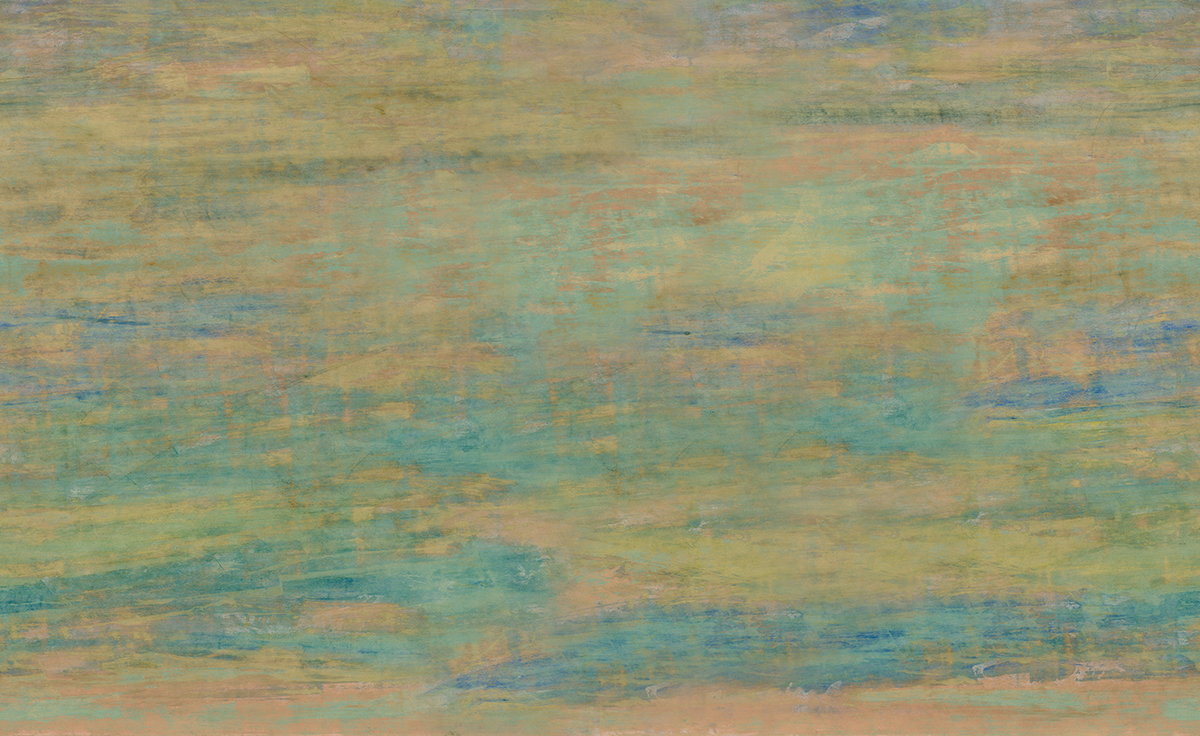 Papier peint panoramique Aquarelle Abstraite Heather vert - A, B, C et D H260 - Wall Designs IV de Masureel | Réf. MAS-DG4HEA102X-260