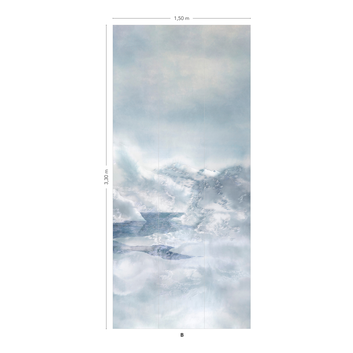 Papier peint panoramique Montagne Reflets d'Ossau Original B - 4/5/6 AMBr - Isidore Leroy