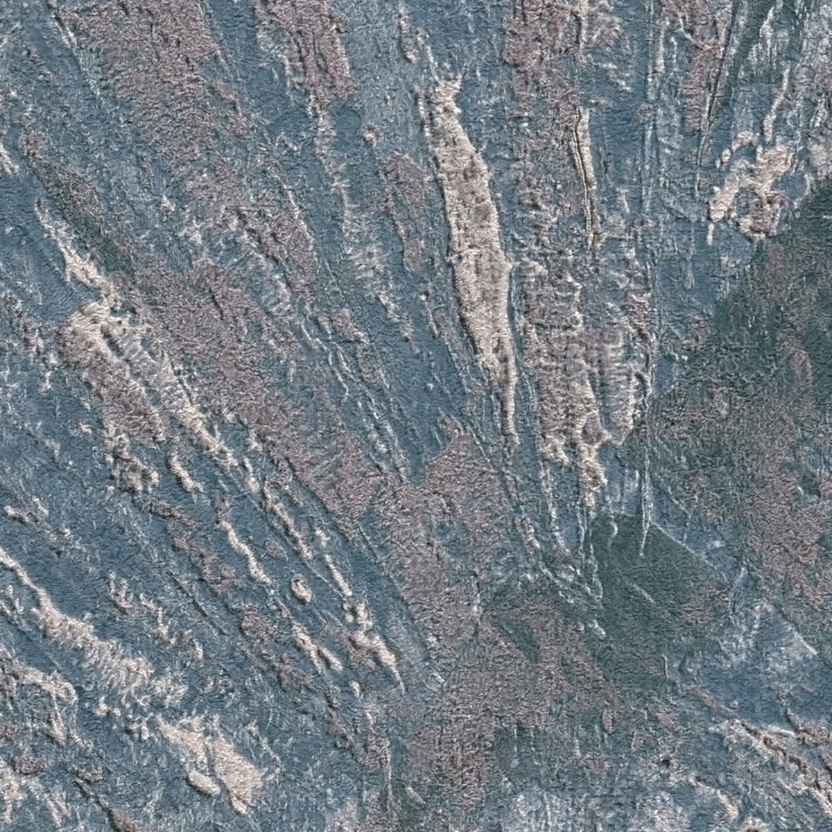 Papier peint Palme Éventail bleu jean - Metropolitan Stories 4 Hot Spots d'A.S. Création AMB5| Réf. AS-781985