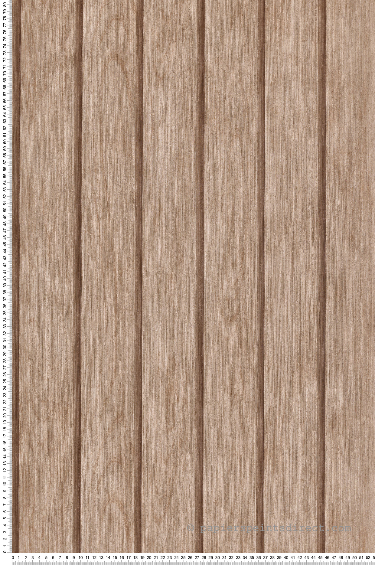 Papier Peint Bois Rayure Aria marron - Illusion d'Ugépa | Réf. UGP-M89808
