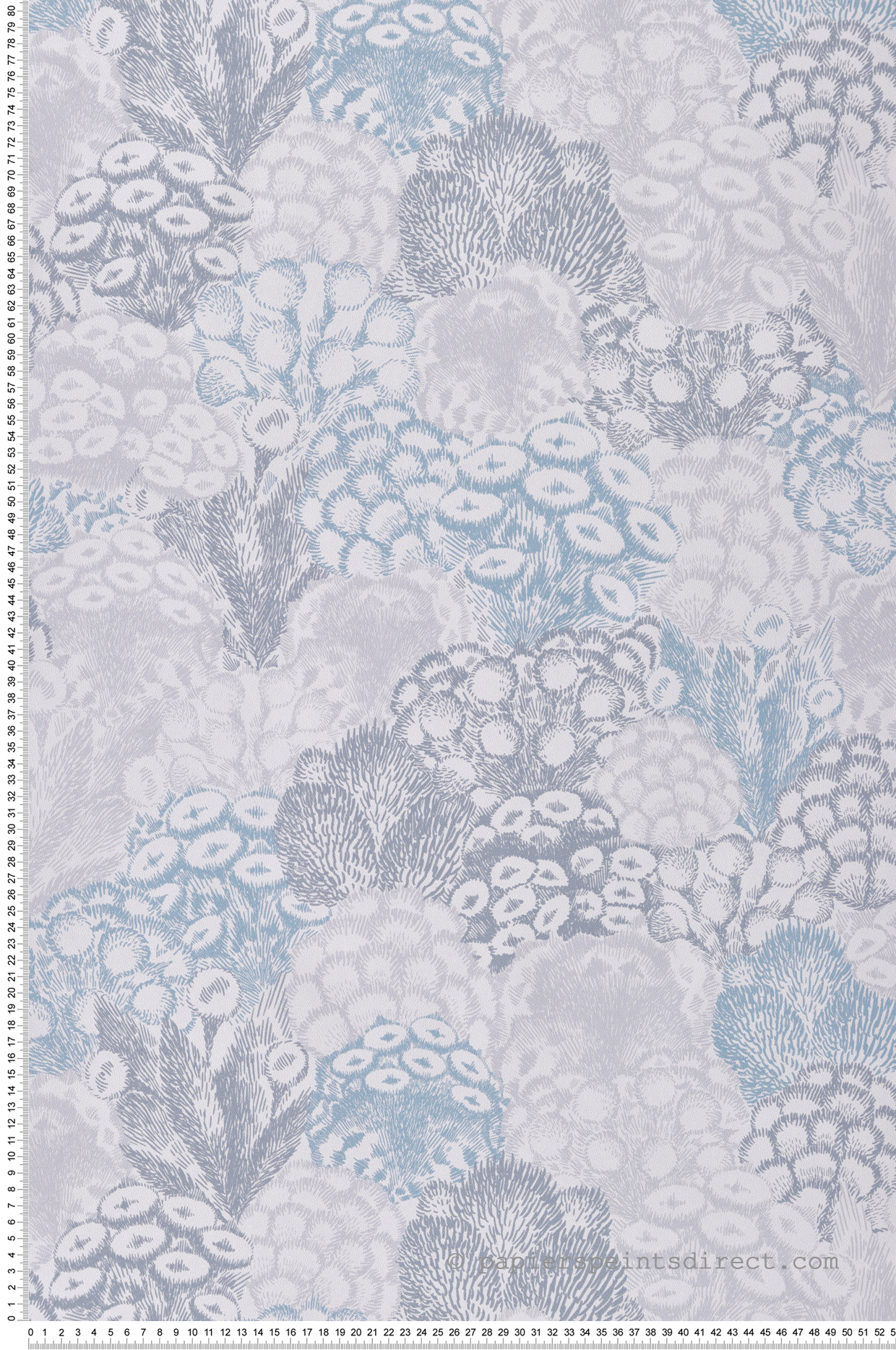 Papier peint Coraux Marins mauve bleu violet - Cuisines & Bains de Lutèce | Réf. LTC-51231409