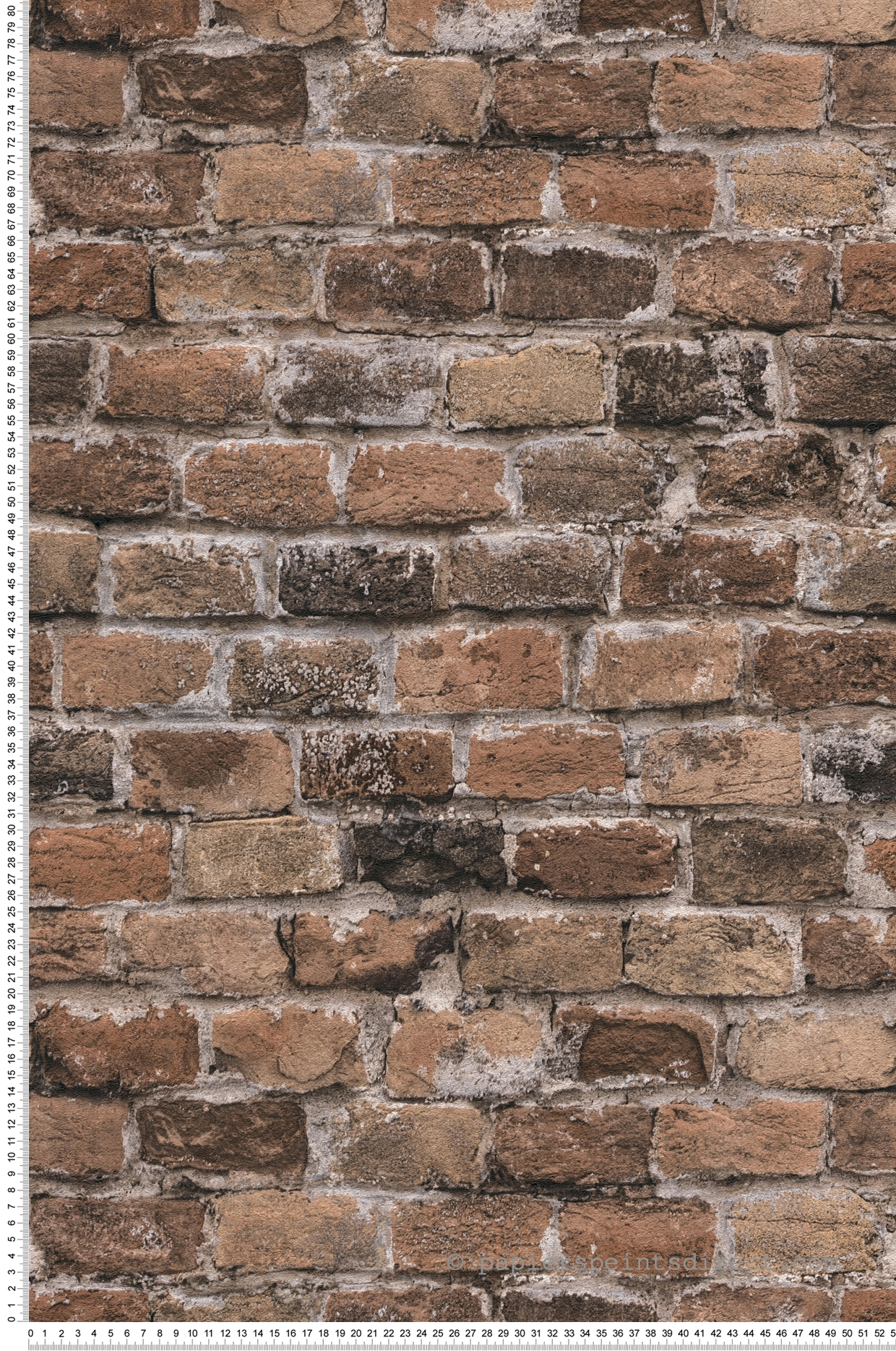 Papier peint Brique Ancienne marron - Elements 2 d'A.S. Création | Réf. AS-388142