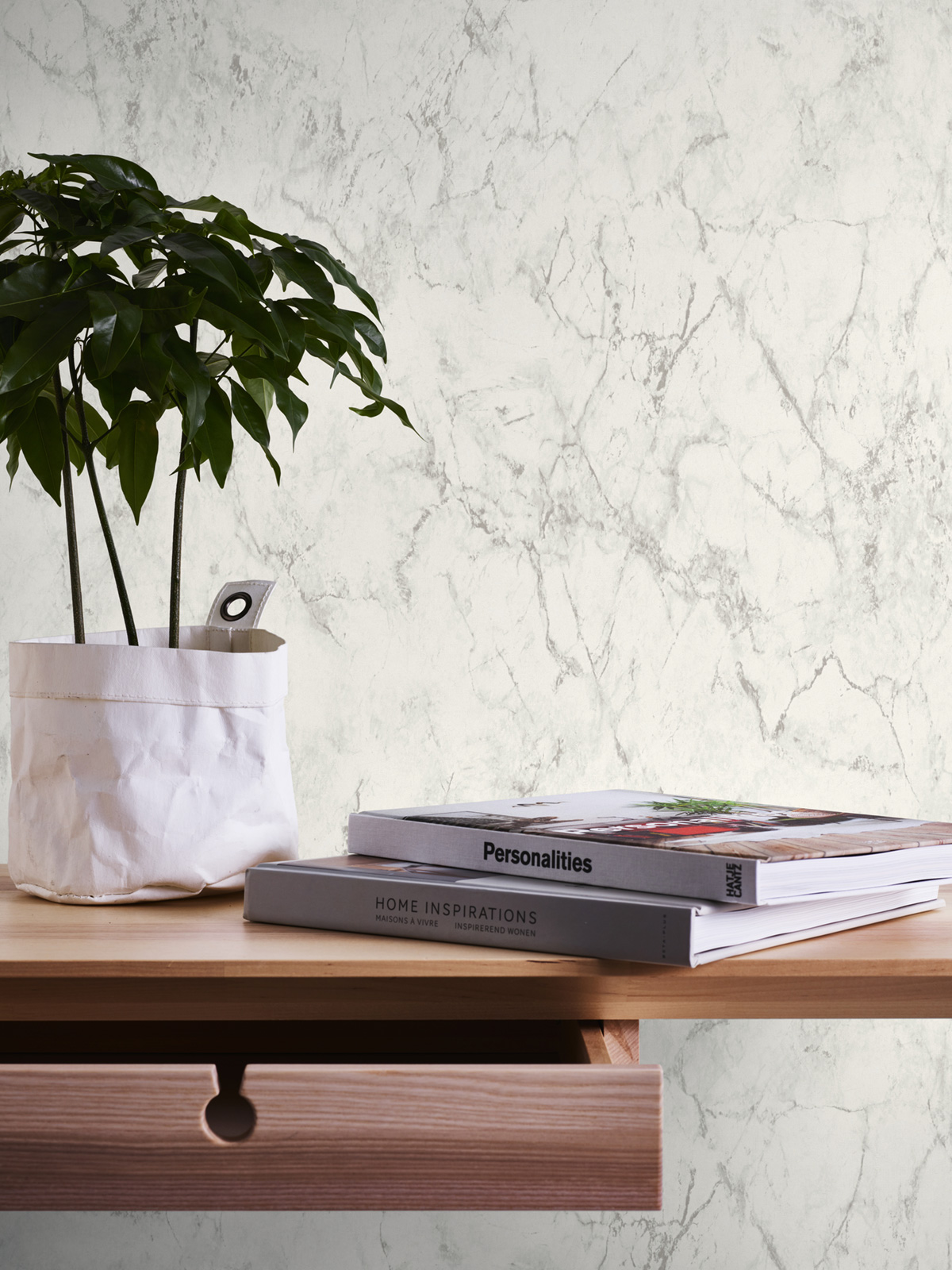 Papier peint Marbre blanc gris - Elements 2 d'A.S. Création AMB3 | Réf. AS-361573