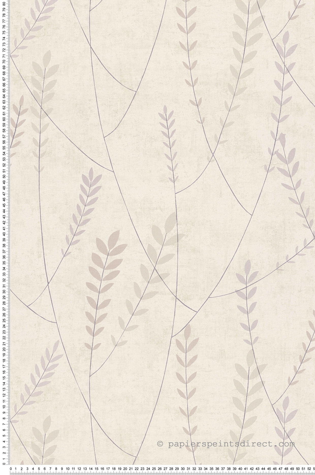Papier peint Scandinave Plumeria gris - Nordic Feeling d'A.S. Création