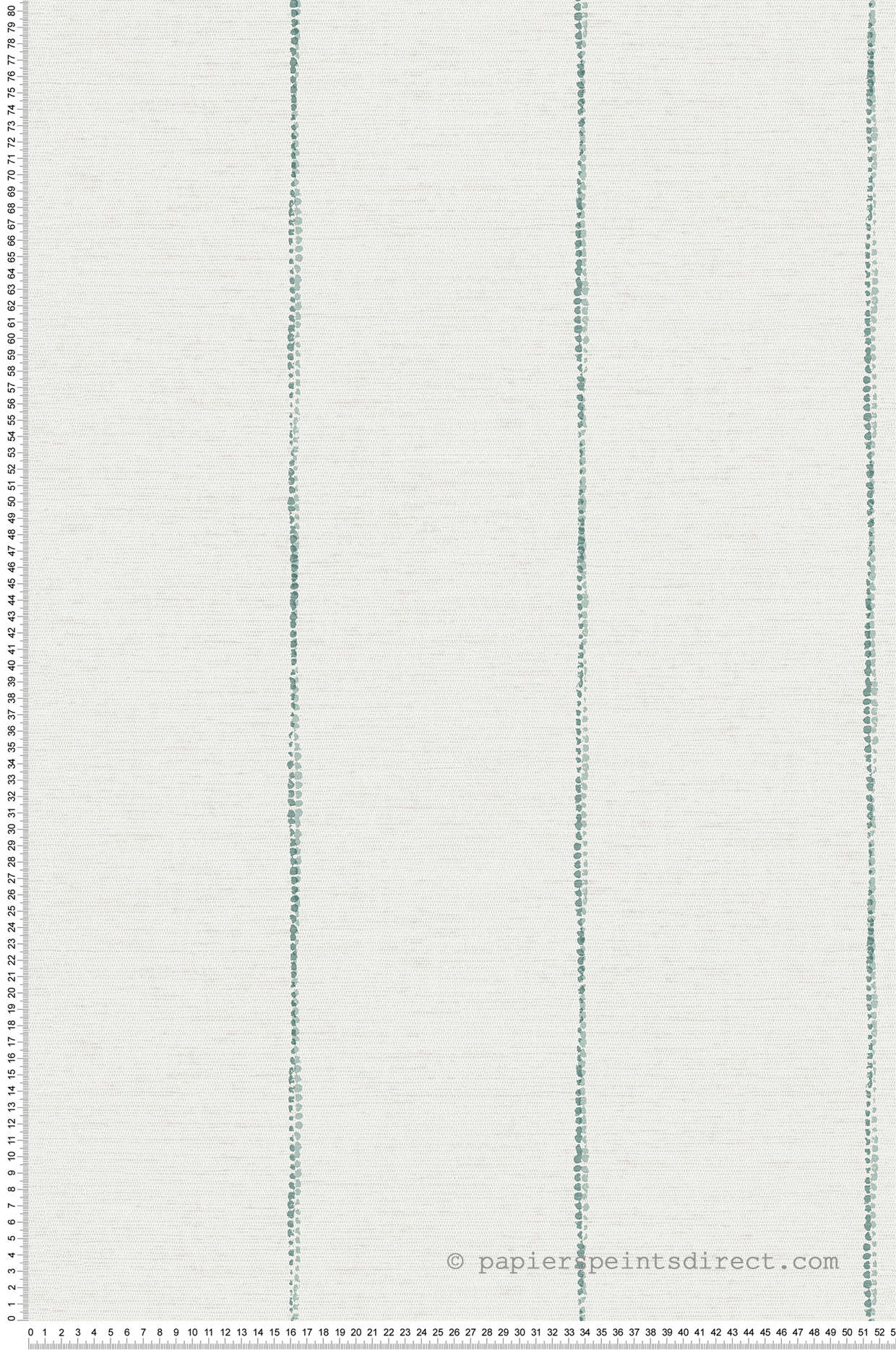 Papier peint Fine Rayure Plumetis vert turquoise - Aristide de Lutèce | Réf. LTC-488-2