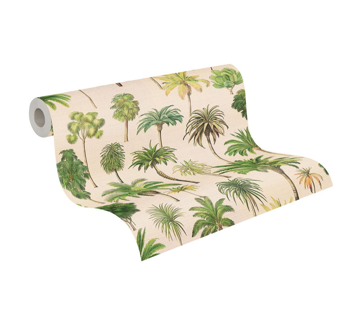 Papier peint Palmier Oasis vert sable - Pintwalls 3 d'A.S. Création ROLL | Réf. AS-791711