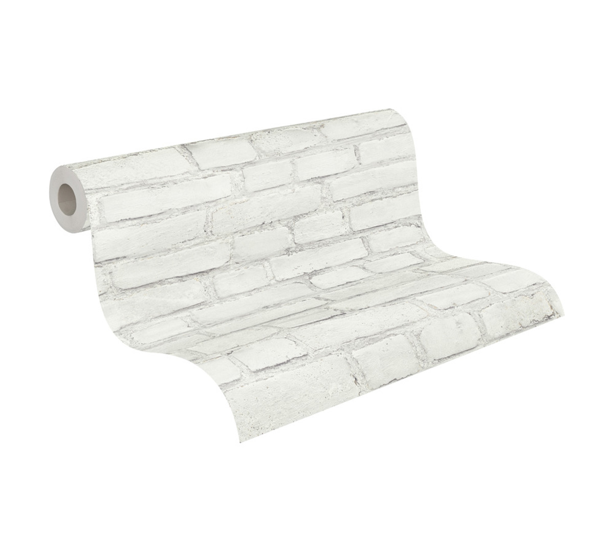 Papier Peint Brique gris clair - Elements 2 d'A.S. Création ROLL | Réf. AS-374142