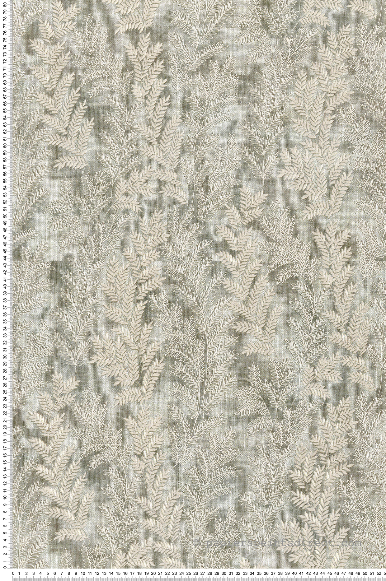 Papier peint Feuillage et Fond Tacheté vert, blanc et doré - Grand Classic de Montecolino | Réf. MC-Z66811