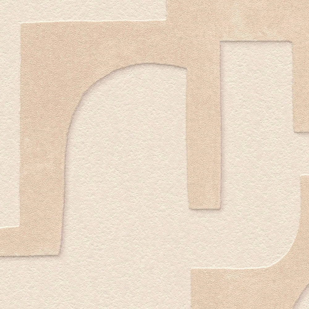Papier peint Géométrique Empreintes lin - Abaca de Lutèce | Réf. LTC-51232507