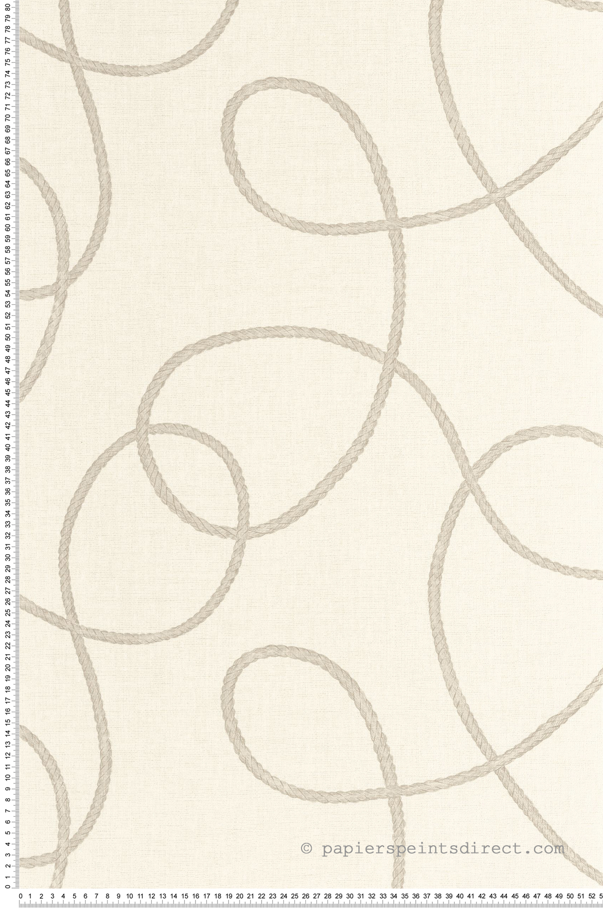 Papier peint Corde Pointe du Raz écru - Seaside de Casadéco | Réf. SEAS201501212